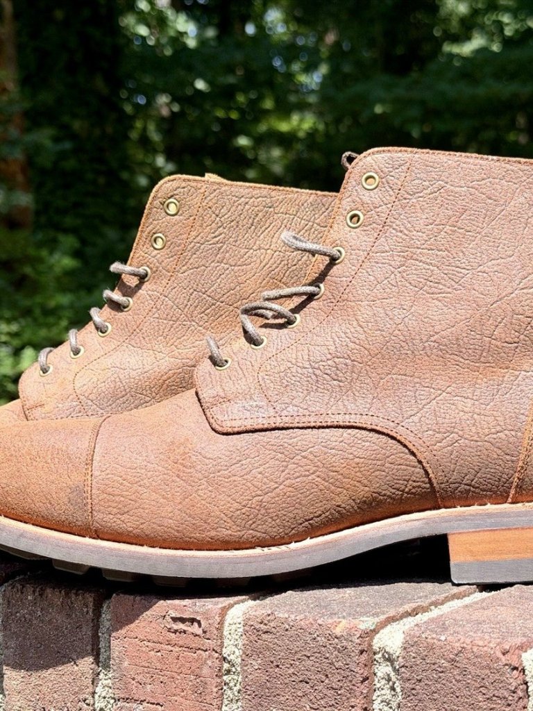 Taft The Dragon Men Boots Size 10 Rust Brown Textured Leather Cap Toe Nib 952029 — image 8 of 8